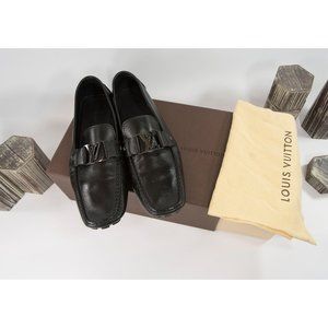 Louis Vuitton Monte Carlo Black Leather Moccasin